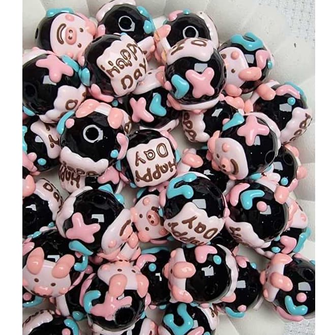Beads Mote Manik Beads Full Painting Plus Lukis Happy Day Gambar Babi Pig 4
