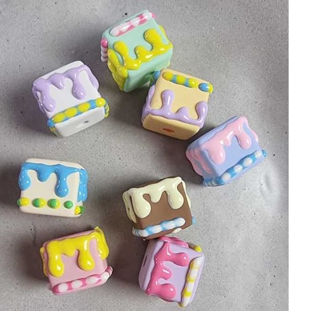 Beads Mote Manil Lukis Painting Full Premium Cake Kotak Leleh