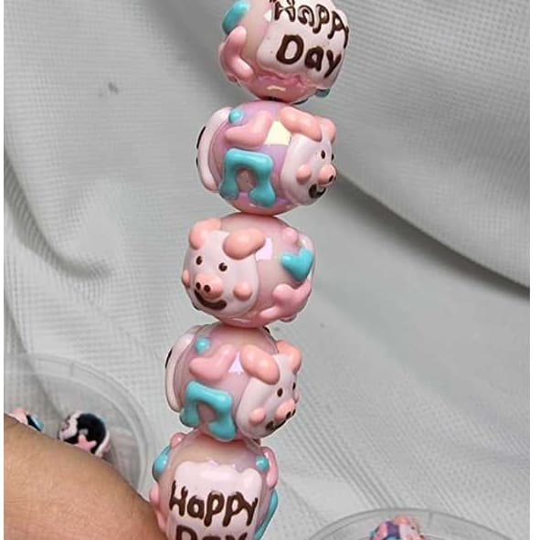 Beads Mote Manik Beads Full Painting Plus Lukis Happy Day Gambar Babi Pig 8