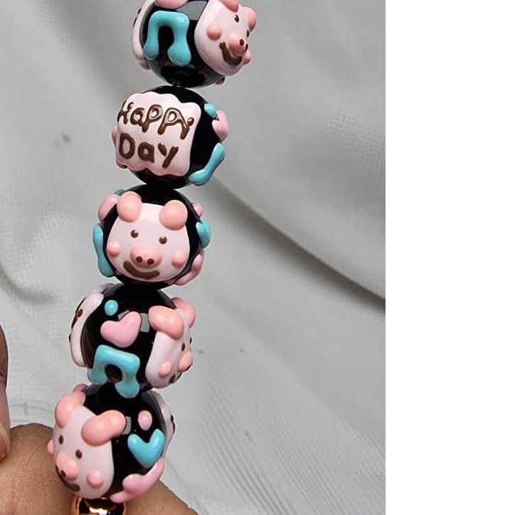 Beads Mote Manik Beads Full Painting Plus Lukis Happy Day Gambar Babi Pig 9