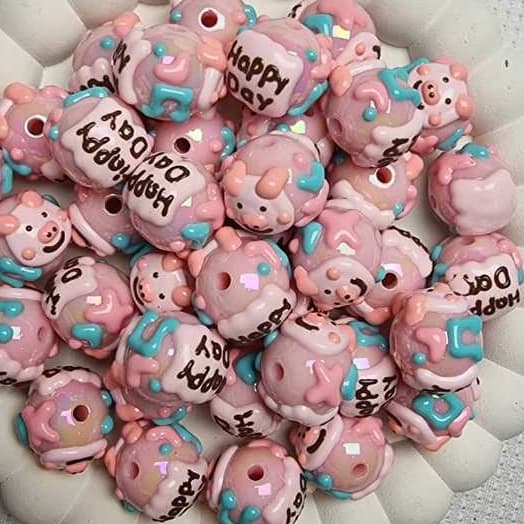 Beads Mote Manik Beads Full Painting Plus Lukis Happy Day Gambar Babi Pig