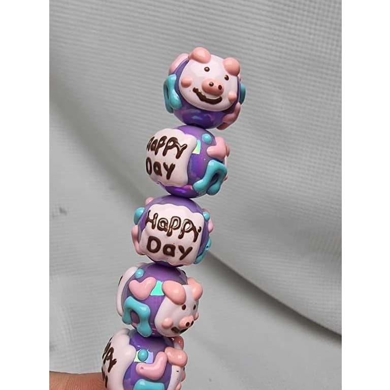 Beads Mote Manik Beads Full Painting Plus Lukis Happy Day Gambar Babi Pig 10