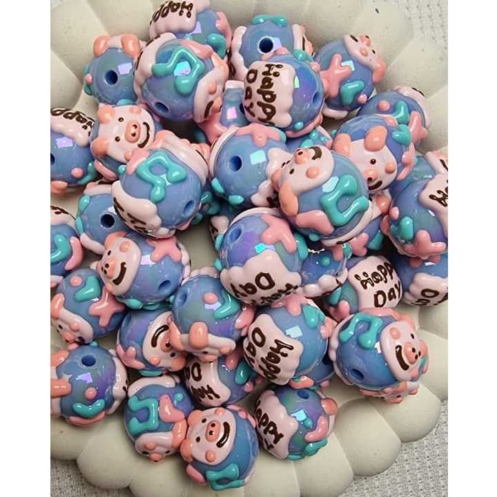 Beads Mote Manik Beads Full Painting Plus Lukis Happy Day Gambar Babi Pig 2