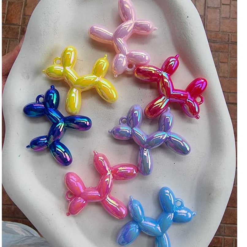 Bandul Poodle Manik Mote Beads Poodle Uv Premium Sebut Warna Yaaaa